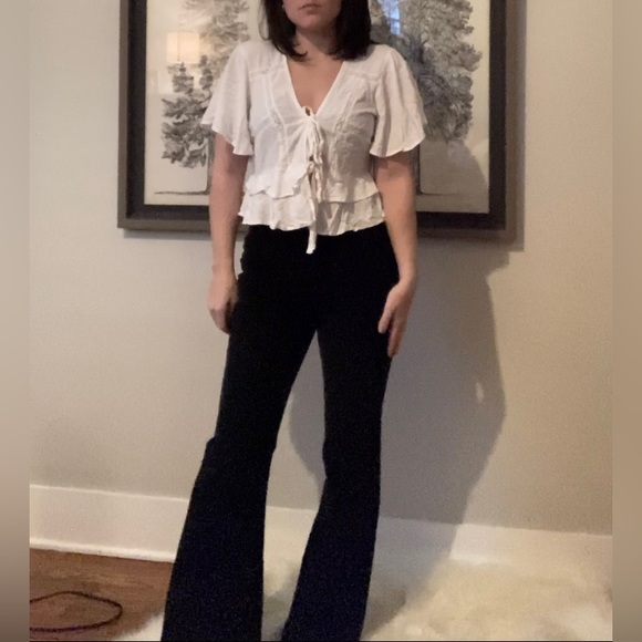 ASOS Tops - ASOS Tie-Front Flutter Top